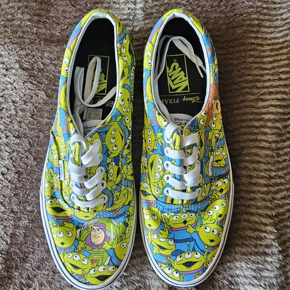 Vans 'Toy Story' Aliens Glow In The Dark Shoes-US Mens size 10/ US Women 12